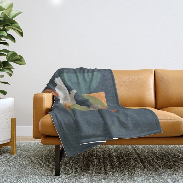 Mid Century Geometric 12/2 Throw Blanket