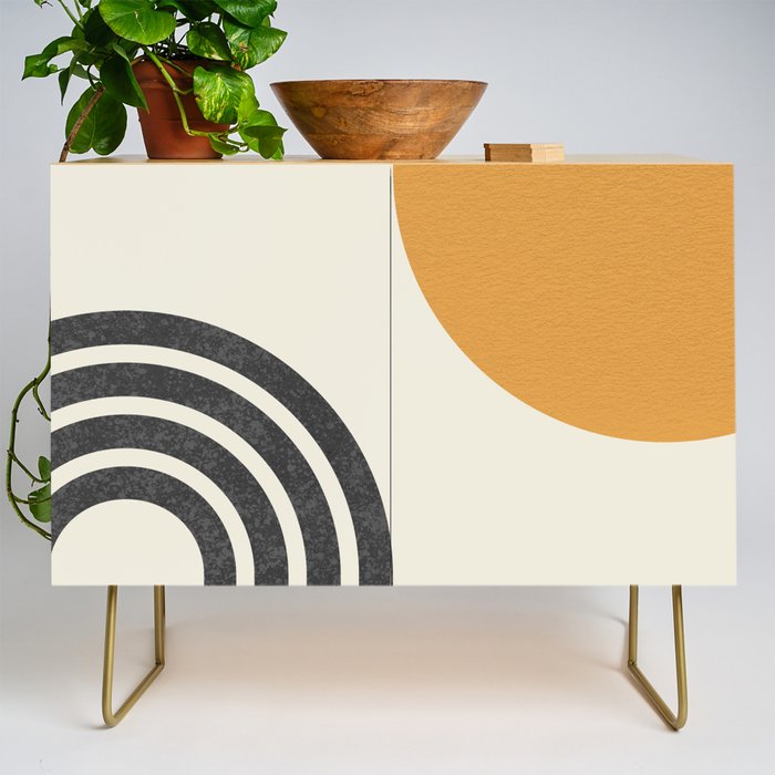 Mid Century Modern Sun And Rainbow Credenza