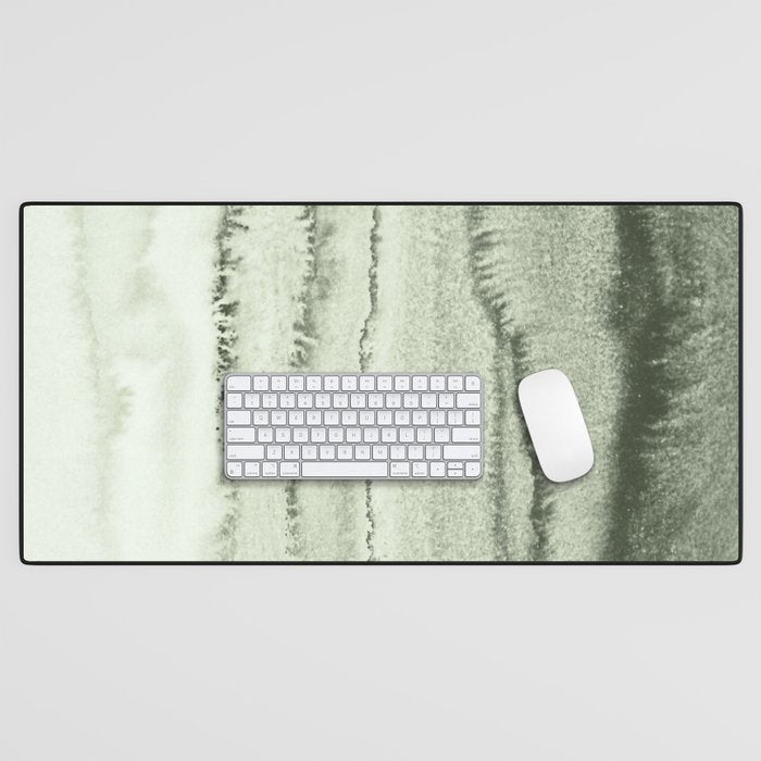 Within The Tides - Sage Green By Ms  Desk Mat