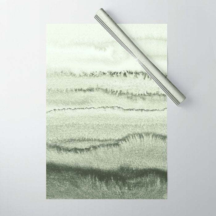 Within The Tides - Sage Green By Ms  Wrapping Paper