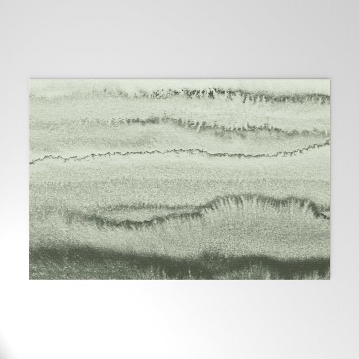 Within The Tides - Sage Green By Ms  Welcome Mat