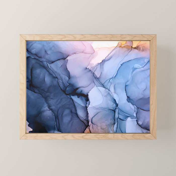 Captivating 1 - Alcohol Ink Painting Mini Art Print