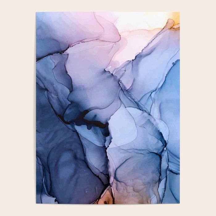 Captivating 1 - Alcohol Ink Painting Poster
