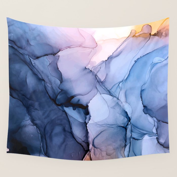 Captivating 1 - Alcohol Ink Painting Wall Tapestry