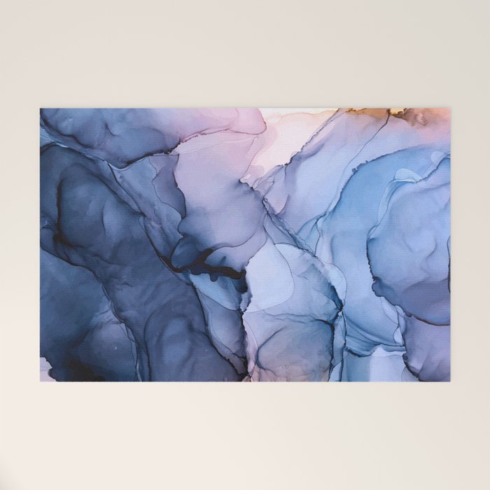 Captivating 1 - Alcohol Ink Painting Welcome Mat