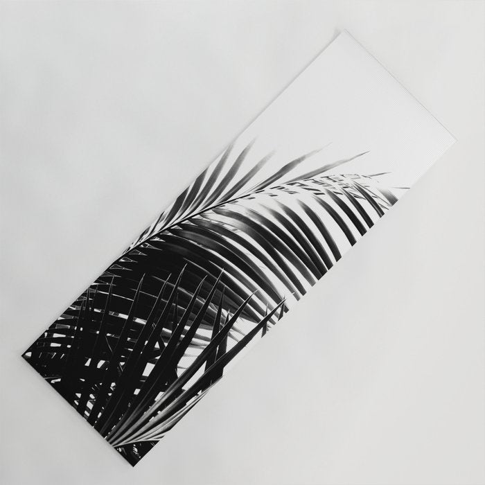 Palm Leaves Black & White Vibes #3 #Tropical #Decor #Art #Homestorie Yoga Mat