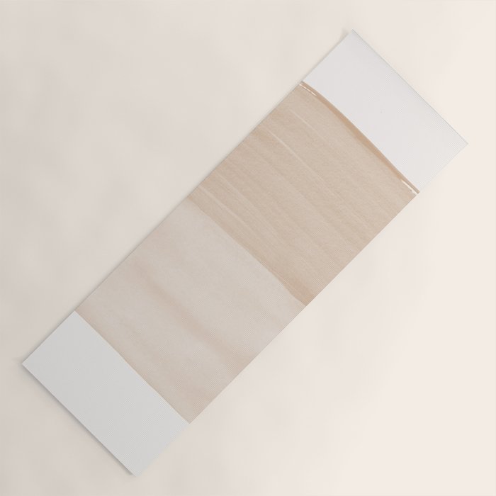 Warm Beige Abstract Minimalism #1 #Minimal #Ink #Decor #Art #Homestorie Yoga Mat