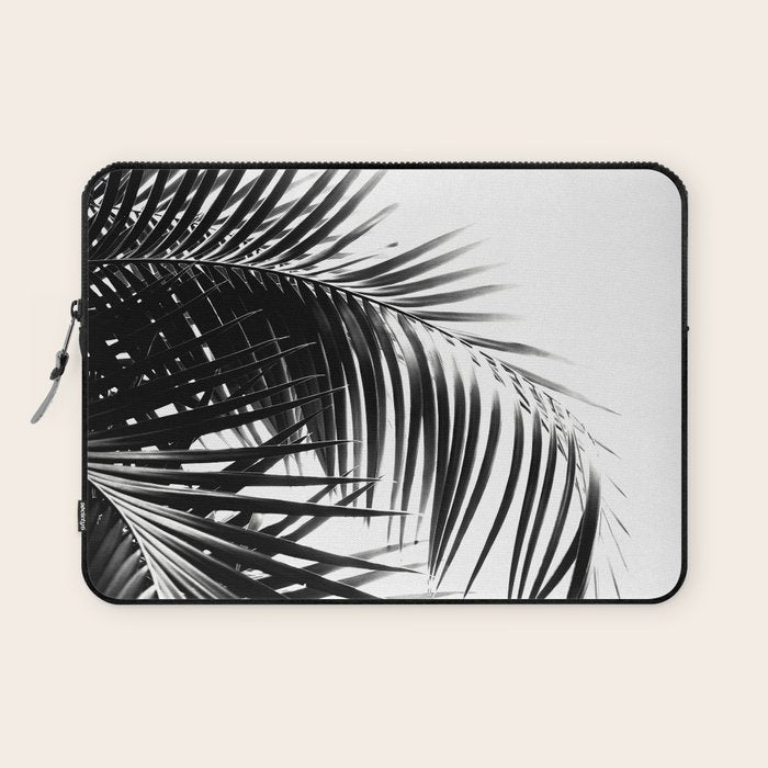 Palm Leaves Black & White Vibes #3 #Tropical #Decor #Art #Homestorie Laptop Sleeve