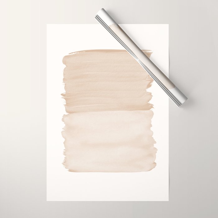 Warm Beige Abstract Minimalism #1 #Minimal #Ink #Decor #Art #Homestorie Wrapping Paper