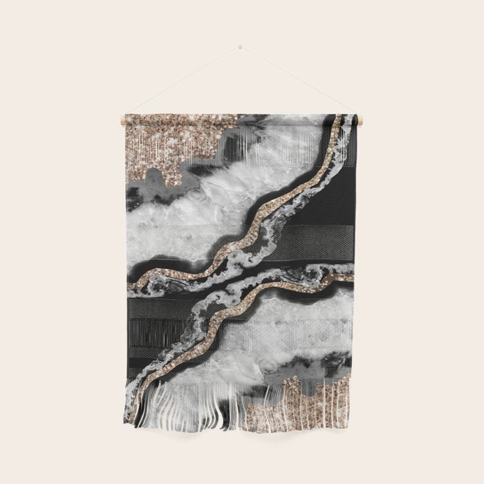 Yin Yang Agate Glitter Glam #8 #Gem #Decor #Art #Homestorie Wall Hanging