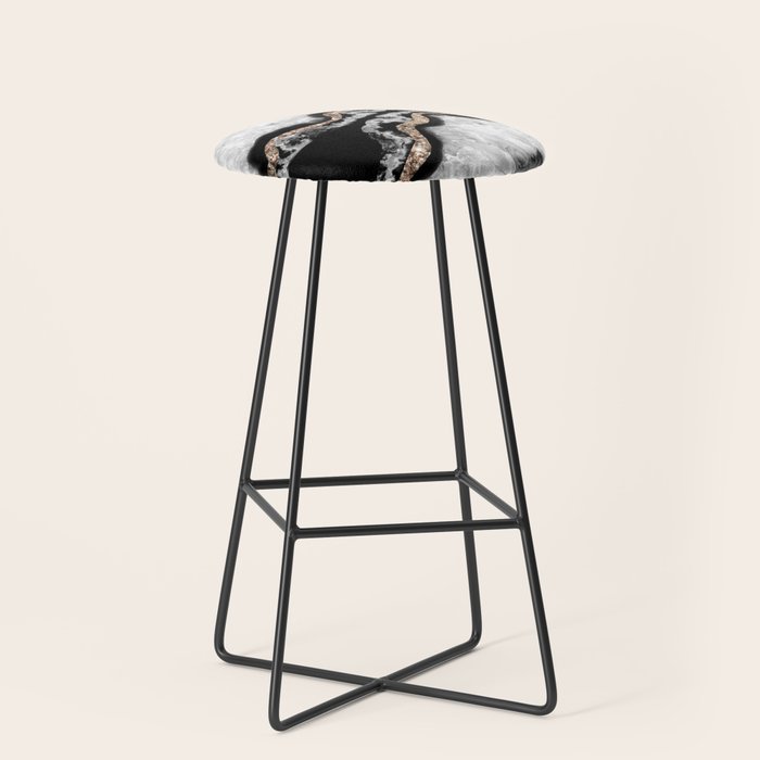 Yin Yang Agate Glitter Glam #8 #Gem #Decor #Art #Homestorie Stool