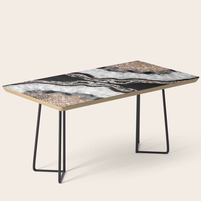 Yin Yang Agate Glitter Glam #8 #Gem #Decor #Art #Homestorie Coffee Table