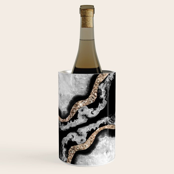 Yin Yang Agate Glitter Glam #8 #Gem #Decor #Art #Homestorie Wine Chiller