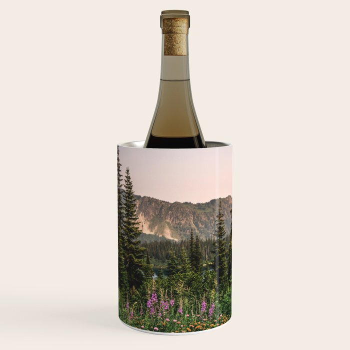 Mount Rainier Wildflower Adventure - National Park Wanderlust Wine Chiller