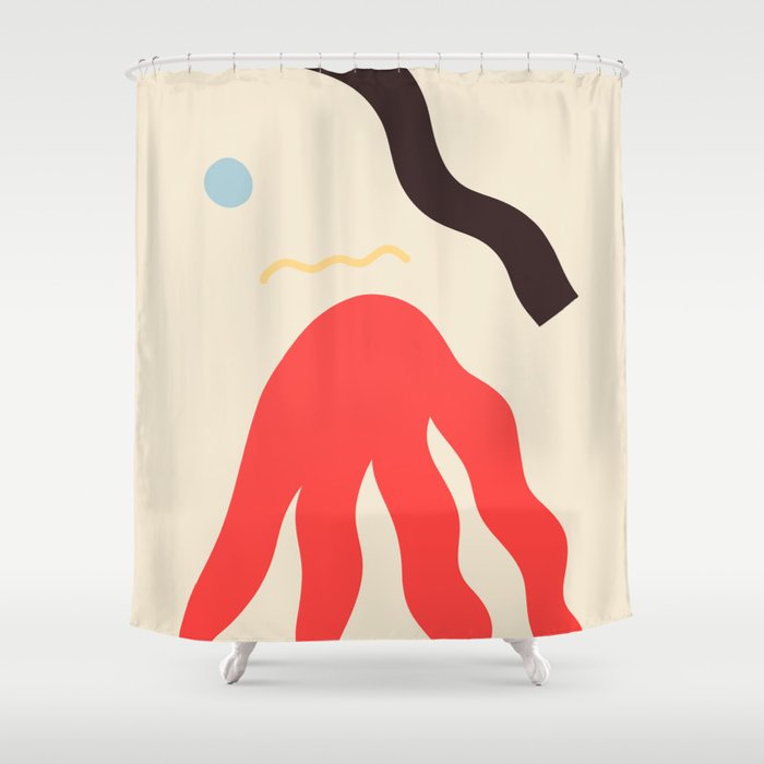 Abstract Portrait Of Anastasia Shower Curtain