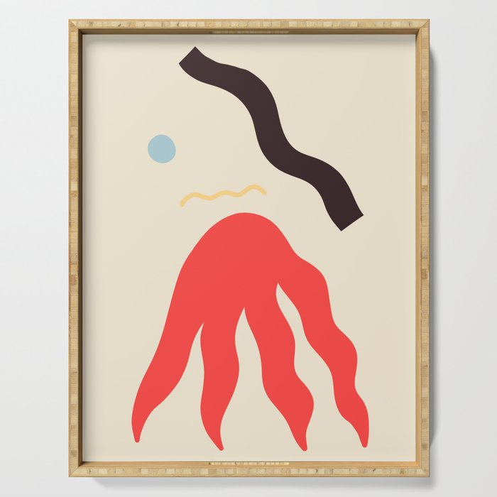 Abstract Portrait Of Anastasia Serving Tray