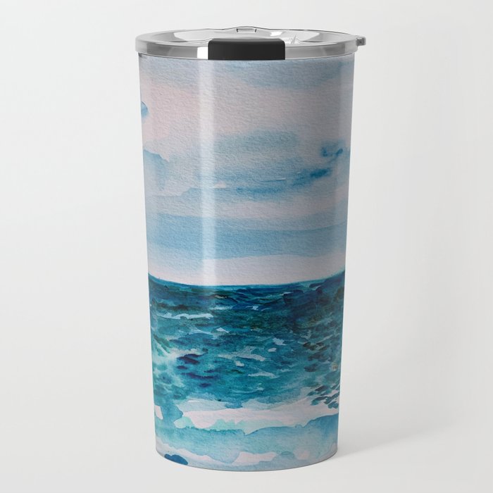 Cabo Beach Mexico Watercolor #1 Travel Mug