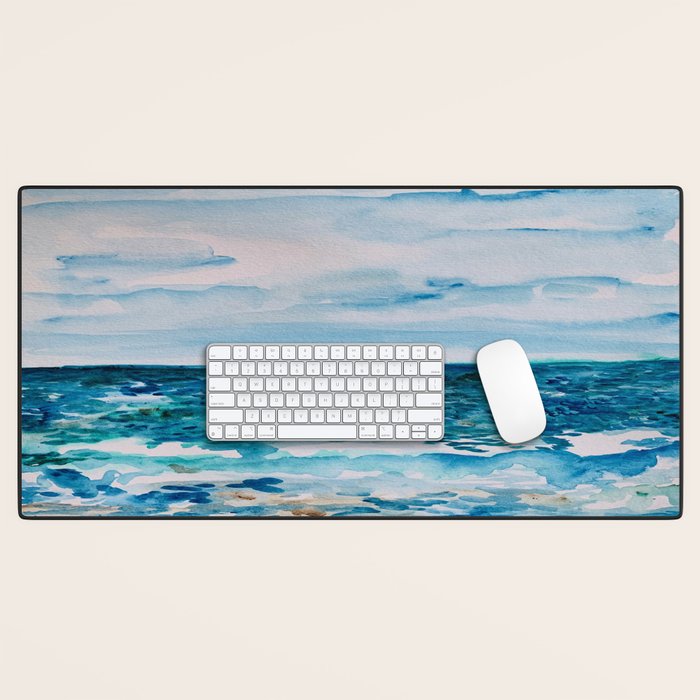 Cabo Beach Mexico Watercolor #1 Desk Mat