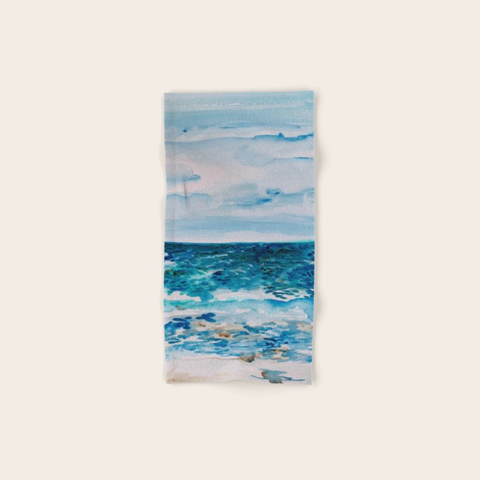 Cabo Beach Mexico Watercolor #1 Bath Towel