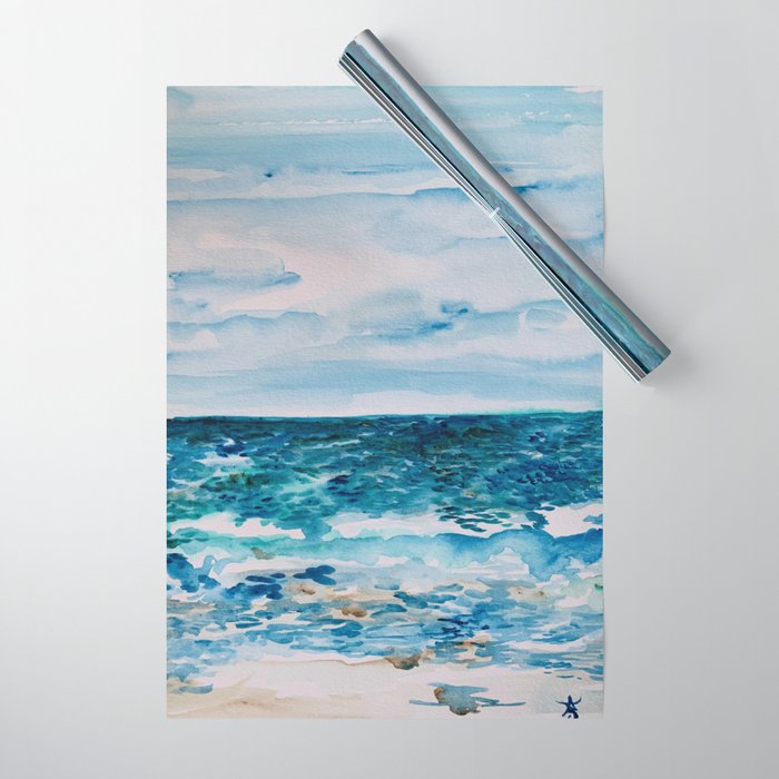 Cabo Beach Mexico Watercolor #1 Wrapping Paper