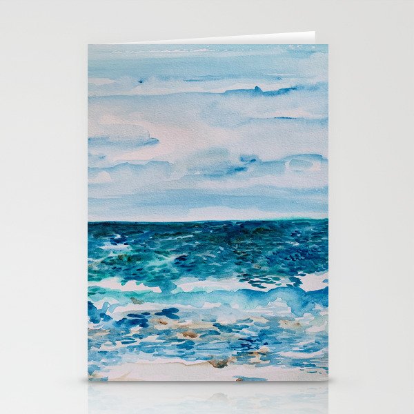 Cabo Beach Mexico Watercolor #1 Stationery Card
