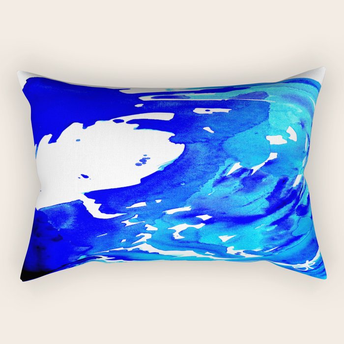 Save The Water Watercolour Rectangular Pillow