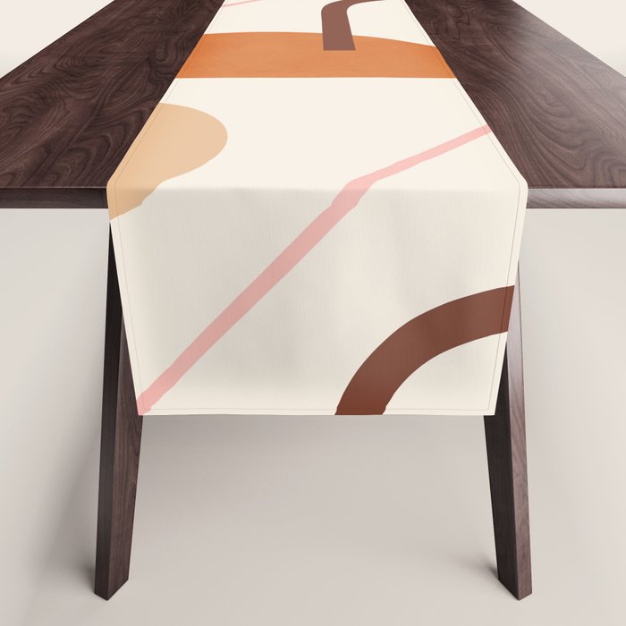Abstraction_geometric_shape_art_minimalism_001c Table Runner