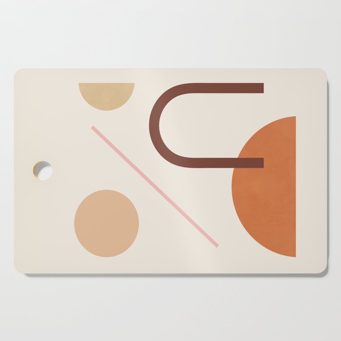 Abstraction_geometric_shape_art_minimalism_001c Cutting Board