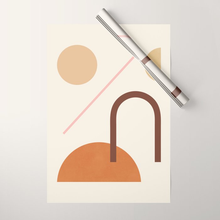 Abstraction_geometric_shape_art_minimalism_001c Wrapping Paper