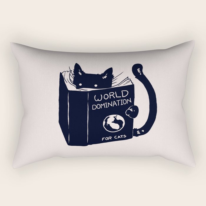 World Domination For Cats Rectangular Pillow