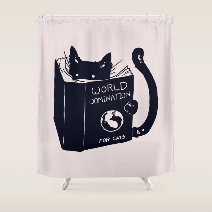 World Domination For Cats Shower Curtain