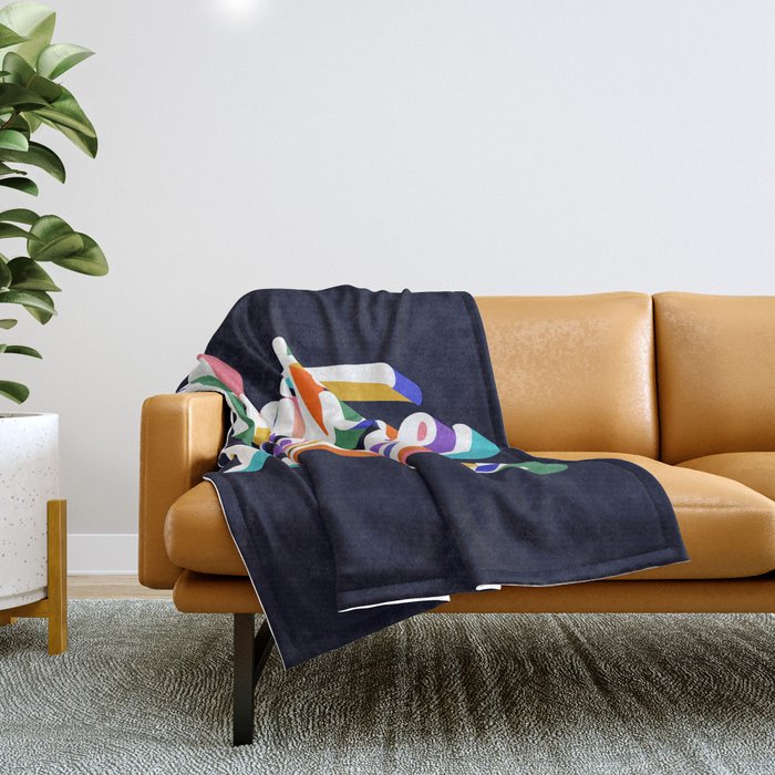 Positive Energy- Typography Throw Blanket