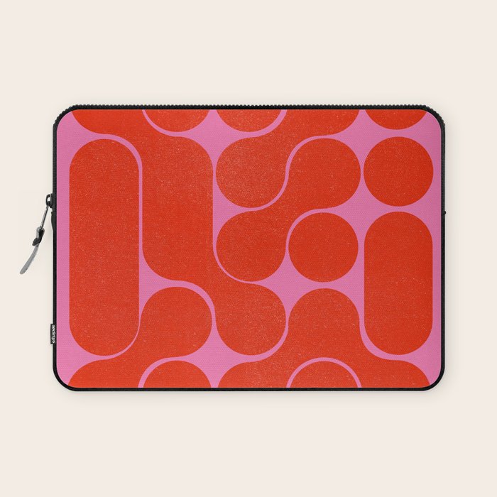 Abstract Mid-Century Shapes No 6 Laptop Sleeve