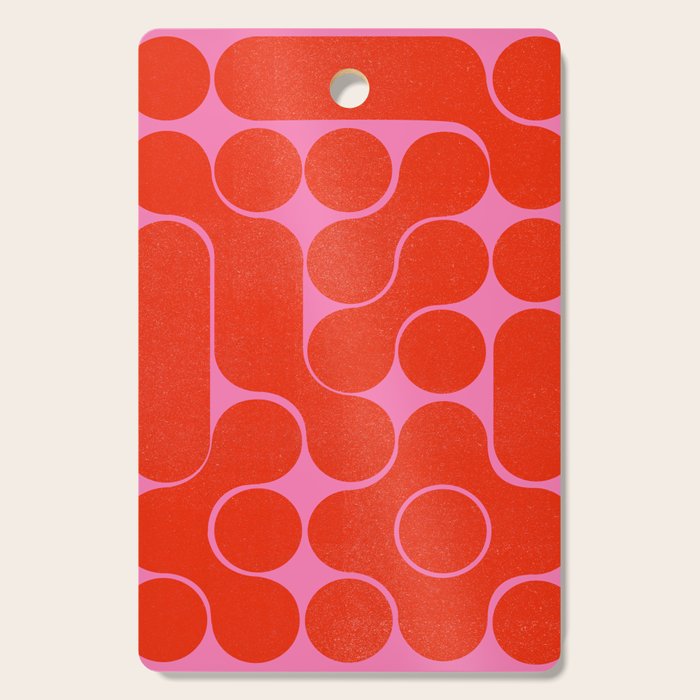 Abstract Mid-Century Shapes No 6 Cutting Board