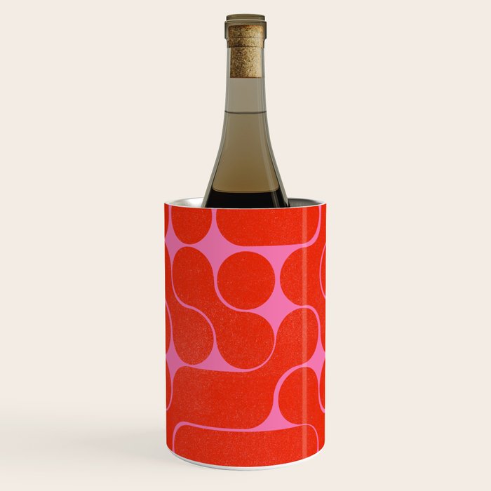 Abstract Mid-Century Shapes No 6 Wine Chiller
