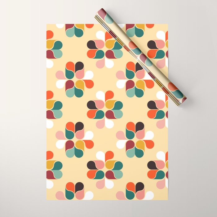 Retro Geometry Pattern No2 Wrapping Paper