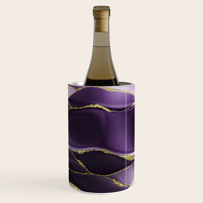 Day And Night Purple Marble Landscape Wine Chiller