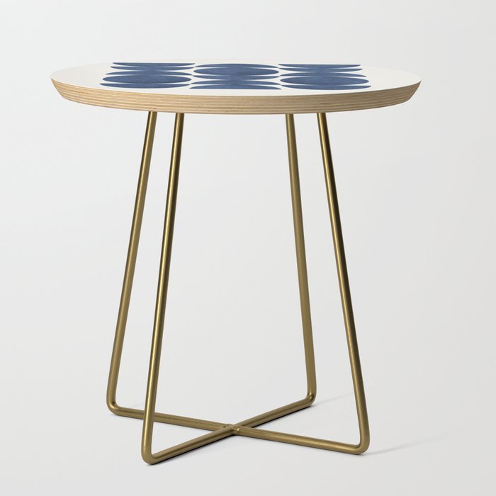 Blue Navy Retro Scandinavian Mid Century Modern Side Table