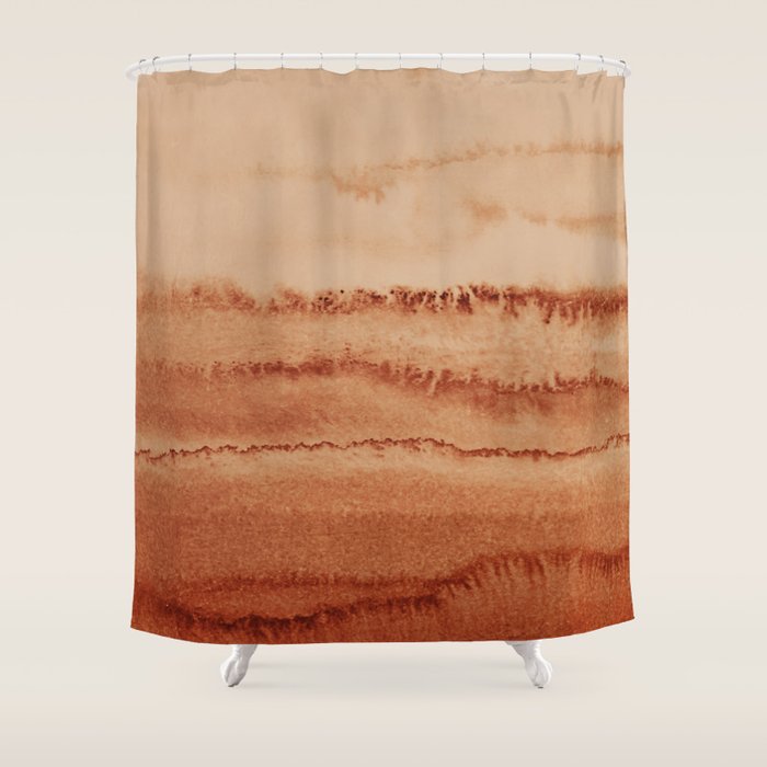 Within The Tides - Cinnamon Dark Shower Curtain