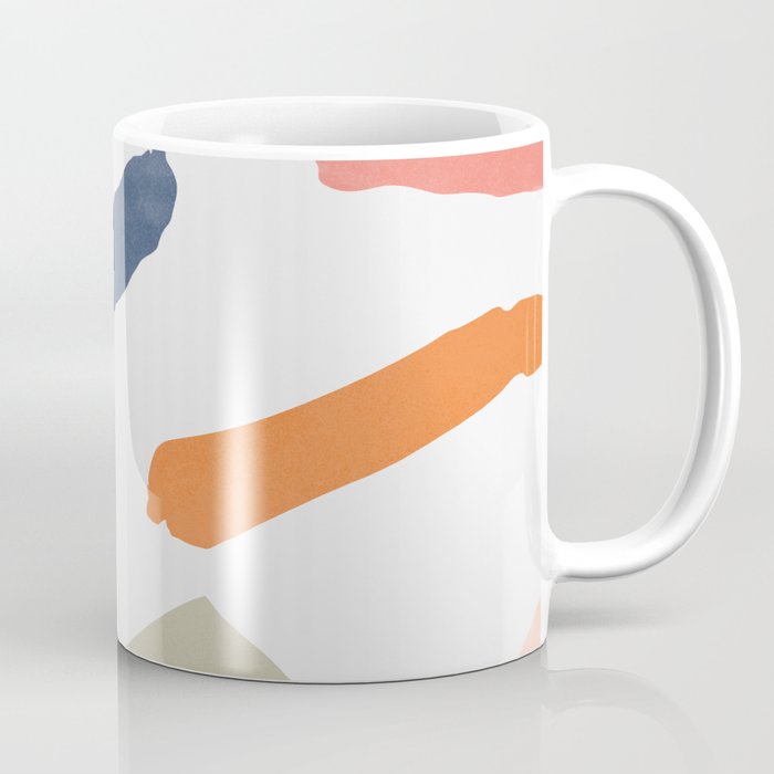 Mix Of Color Shapes Happy Artwork Coffee Mug