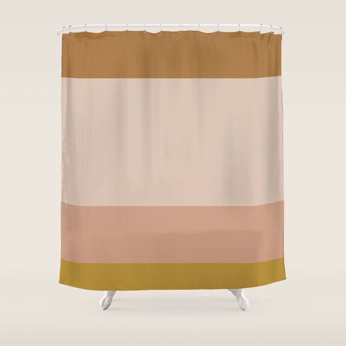 Contemporary Color Block X Shower Curtain
