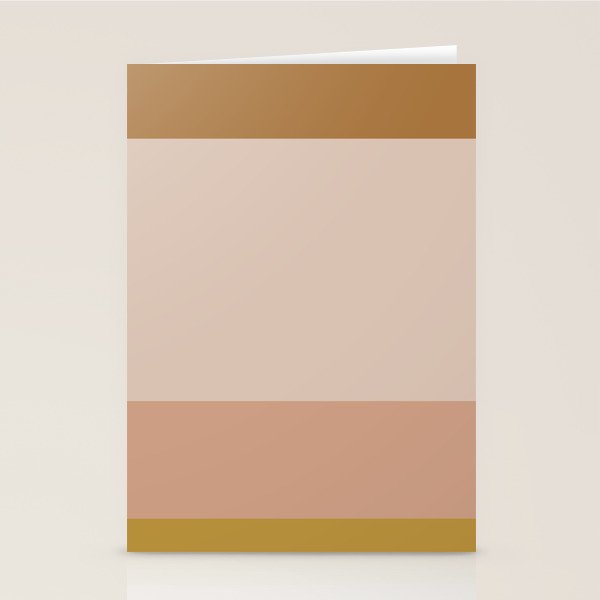 Contemporary Color Block X Stationery Card
