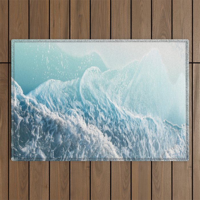 Soft Turquoise Ocean Dream Waves #1 #Water #Decor #Art #Homestorie Outdoor Rug
