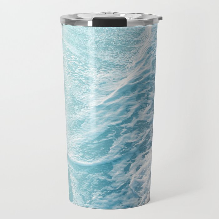 Soft Turquoise Ocean Dream Waves #1 #Water #Decor #Art #Homestorie Travel Mug