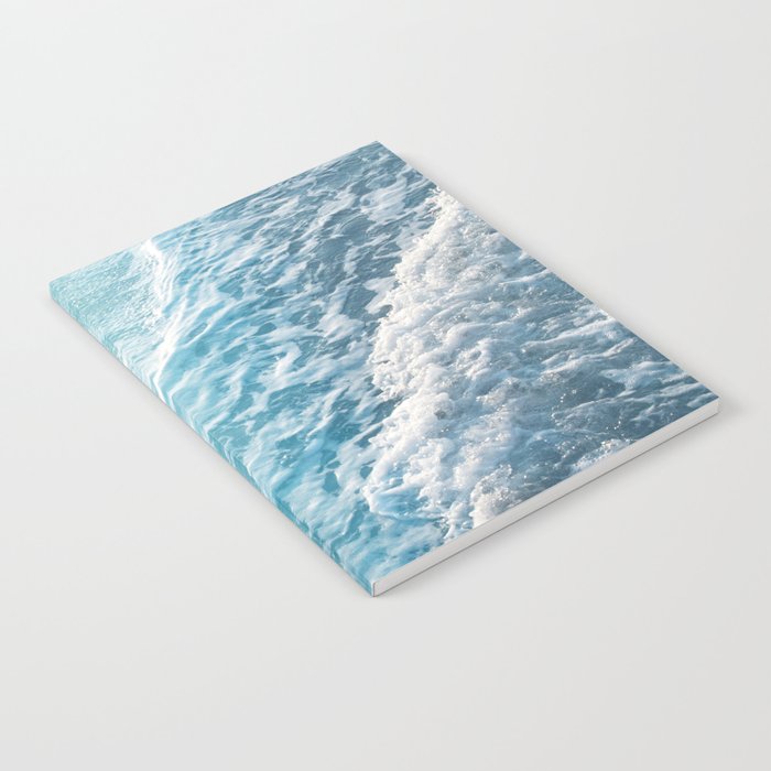 Soft Turquoise Ocean Dream Waves #1 #Water #Decor #Art #Homestorie Notebook
