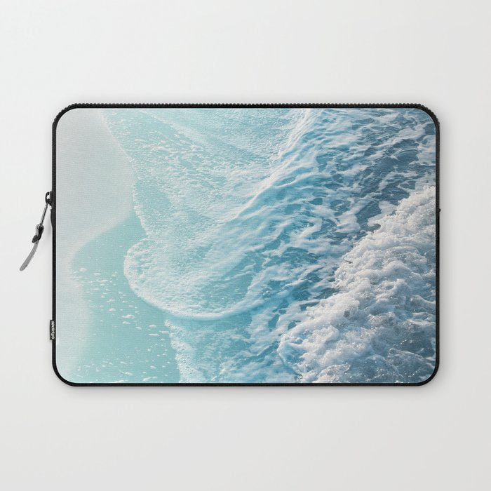 Soft Turquoise Ocean Dream Waves #1 #Water #Decor #Art #Homestorie Laptop Sleeve