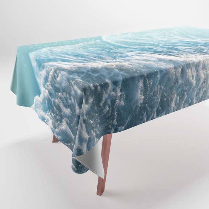 Soft Turquoise Ocean Dream Waves #1 #Water #Decor #Art #Homestorie Tablecloth