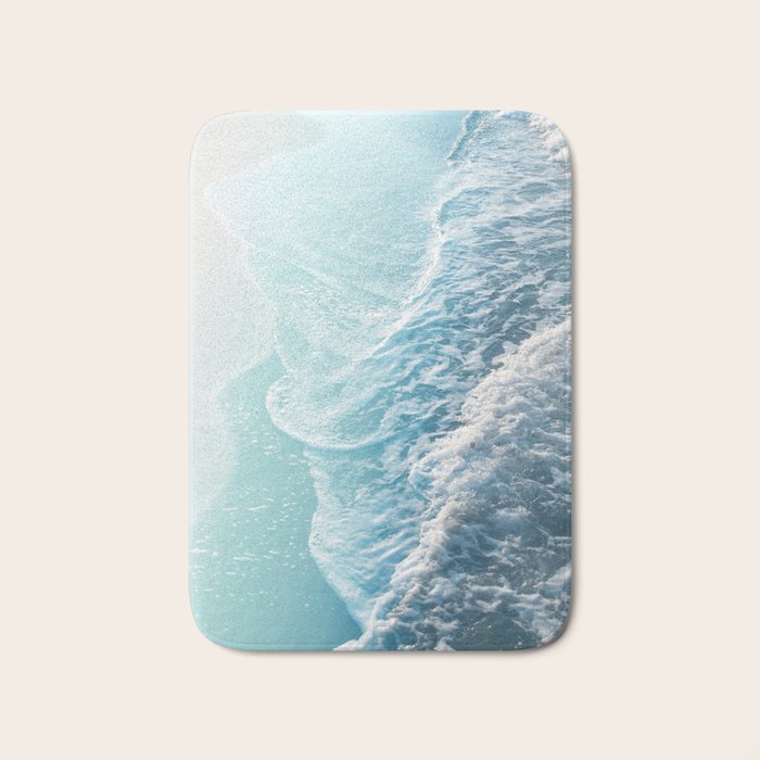 Soft Turquoise Ocean Dream Waves #1 #Water #Decor #Art #Homestorie Bath Mat
