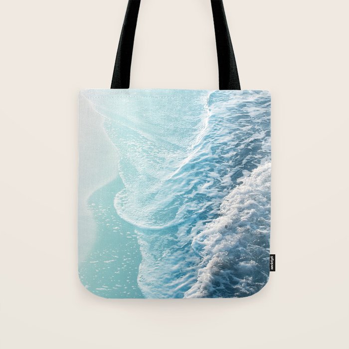 Soft Turquoise Ocean Dream Waves #1 #Water #Decor #Art #Homestorie Tote Bag