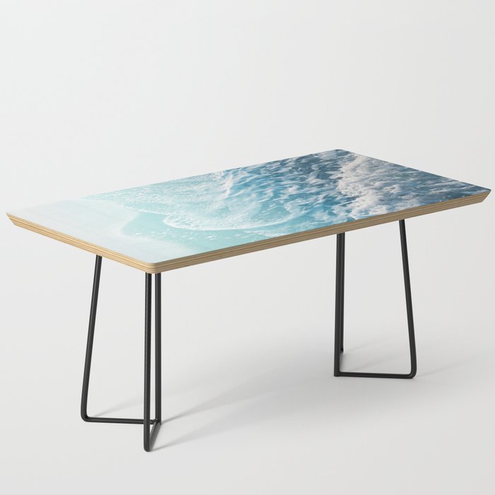 Soft Turquoise Ocean Dream Waves #1 #Water #Decor #Art #Homestorie Coffee Table